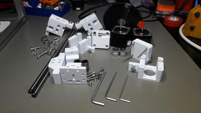 Finished parts for the Core XY motion system