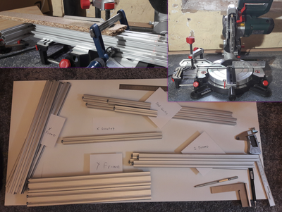 Cutting aluminum extrusions for my 3D printer