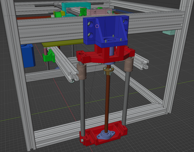Z axis top holder designed