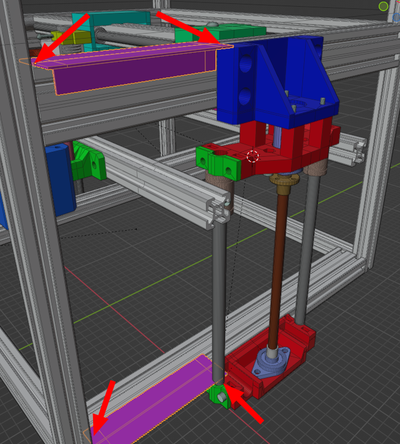 Z axis parts positioning tool